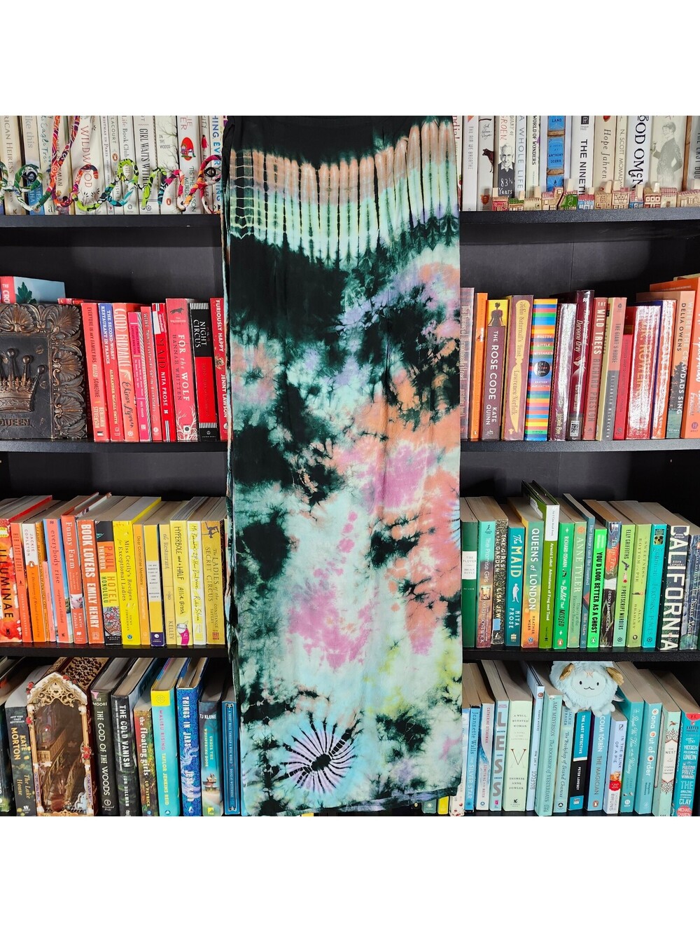 Hand Dyed Tie Dye Wrap Maxi Skirt Festival Boho Beach Cover Up